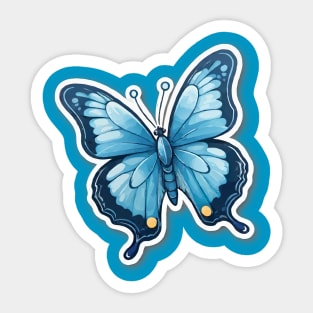 Butterfly Blues Sticker